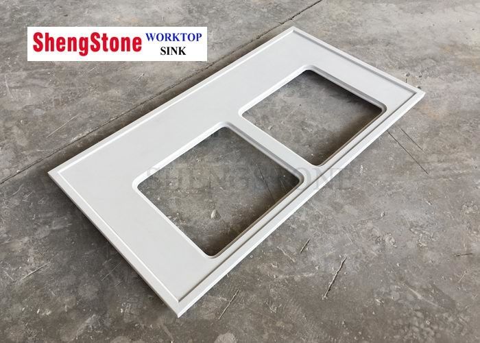 Lab Project Chemical Resistant Countertops Double Sink Hole Light