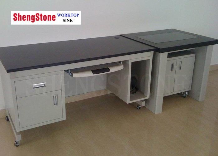 19 Mm Thickness Chemical Lab Furniture , Chemical Resistant Table Top