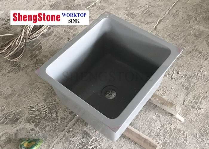 Laboratory Parts Grey Color Epoxy Resin Sink Acid