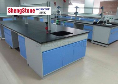 16mm Thickness Black Epoxy Resin Countertop For Laboratory Wall Bench