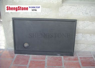 1200X750 MM Size Black Epoxy Resin Countertop , Pharmaceutical Lab Furniture