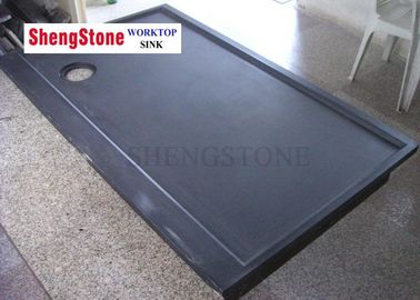 1200X750 MM Size Black Epoxy Resin Countertop , Pharmaceutical Lab Furniture