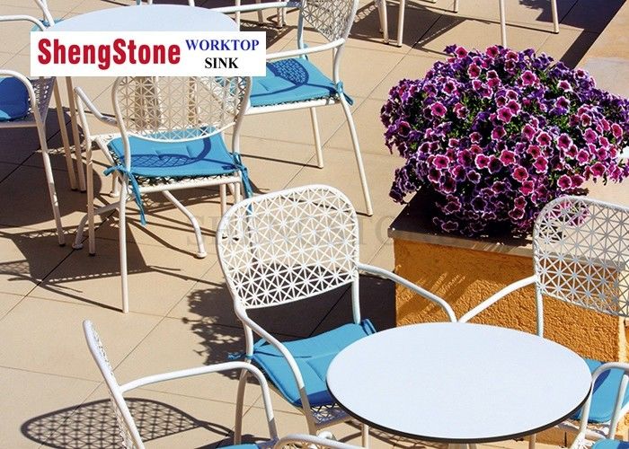 Cafe Outdoor Moistureproof Compact HPL Panels Table Decorative Easy To Clean