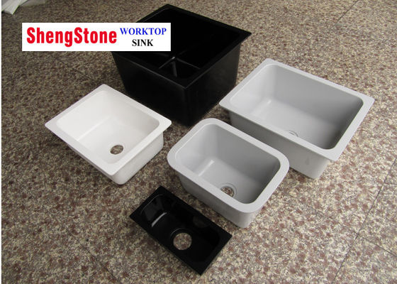 Flat Edge Epoxy Resin Sink Laboratory Furniture Small Lab Sink Color Customized